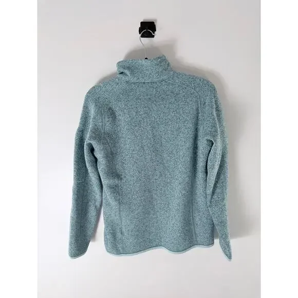 Patagonia Women's Better Sweater 1/4-Zip Fleece Pullover Teal Green-Size L - Picture 4 of 8